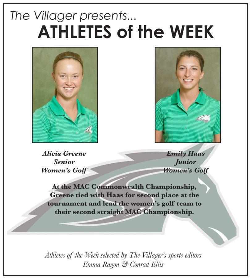 Athletes of the Week: April 27, 2016