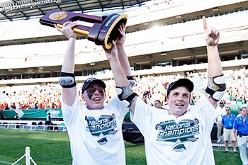 Kyle Holochek (left) (Photo from lacrosseplayground.com)