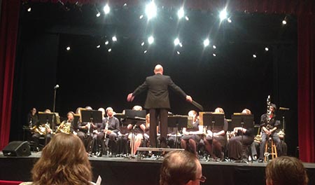 Concert band performs variety of music