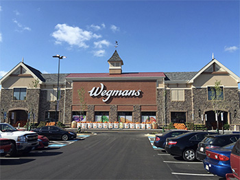 Wegmans supermarket located in Owings Mills, Maryland in Foundry Row shopping center. 