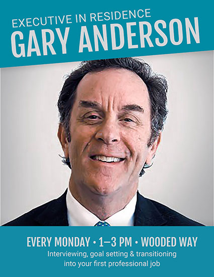 Entrepreneur Gary Anderson will be on campus every Monday afternoon to talk with students. (Photo from the Office of Career Services)