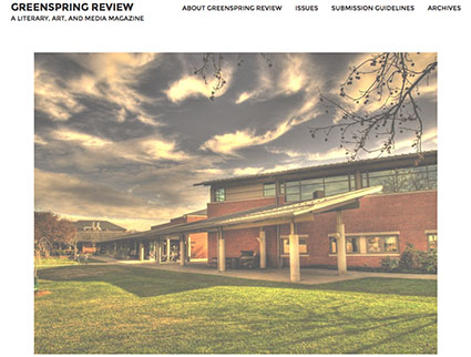 The Greenspring Review takes on an entirely new name and style. (Photo from greenspringreview.org)