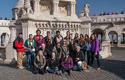 Stevenson University students last year shown studying abroad in Eastern Europe. Photo from Stevenson University website.