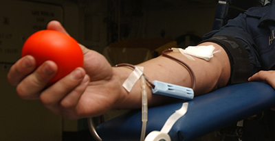 A volunteer donating blood. (Photo from Google Images)
