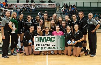 Womens volleyball wins fifth MAC title