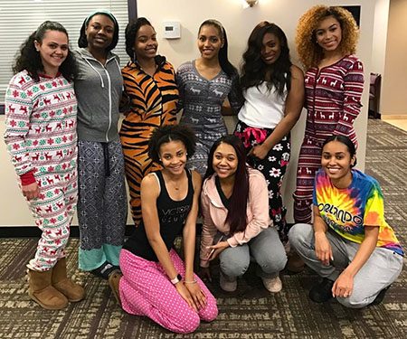 The women of W.O.R.T.H gather for Cozy Girl Talks. (Photo from W.O.R.T.Hs Instagram)