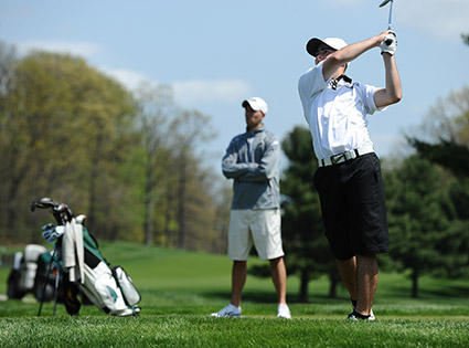 Stevenson's men's golf held their spring invitational at Piney Branch Golf Course in Uppercoe, MD on Thursday afternoon.