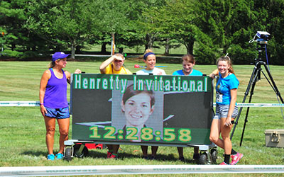 Stevenson Cross Country participated in the Shannon Henretty Invitational held on the Greenspring Campus earlier this year. (Photo taken by Sabina Moran)