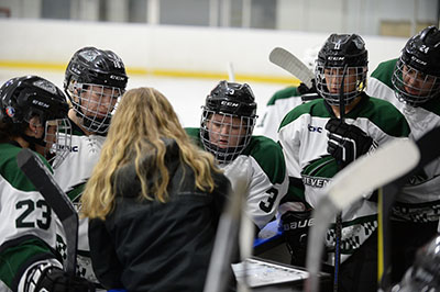 Stevenson womens ice hockey nets their second shut out over Kings in as many days with a 6-0 victory Saturday evening at Reisterstown Sportsplex.