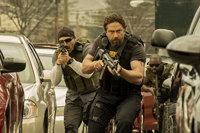 Maurice Compte and Gerard Butler star in Den Of Thieves