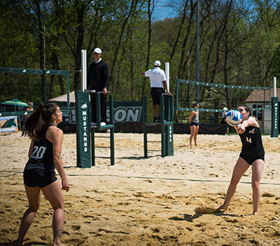 The beach volleyball team will host a tournament on (Photo from Stevenson Flikr)