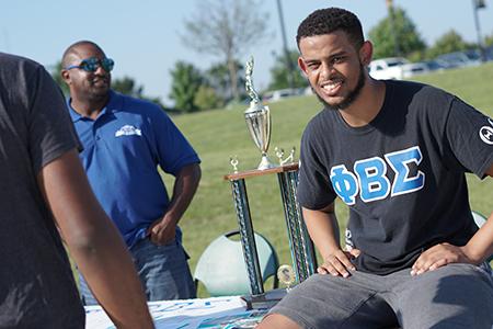 Phi Beta Sigma Fraternity Inc. is joining Stevenson Greek life on campus. (Photo courtesy of Aaron Harris) 