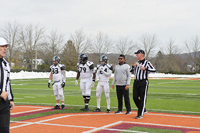 SU football travelled to Susquehanna to take on the Riverhawks in the Centennial-MAC Bowl on Saturday afternoon. The Mustangs dropped a tough battle in the fourth as Susquehanna came away with a 17-7 victory.