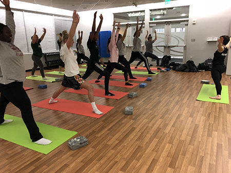 Yoga classes offer health benefits