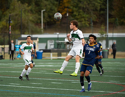 Stevenson men's soccer falls 1-0 to Lycoming on Saturday night at Mustang Stadium in Owings Mills.