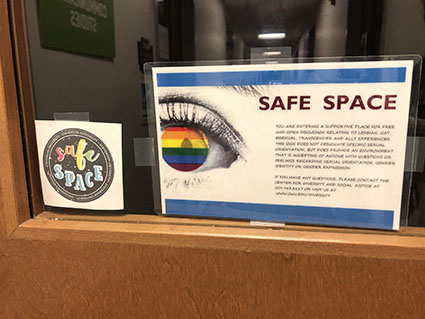 An office that is certified as a safe space.