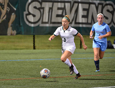 Stevenson womens soccer takes the victory over Immaculata with a 4-0 shutout on Wednesday night at Mustang Stadium in Owings Mills.
