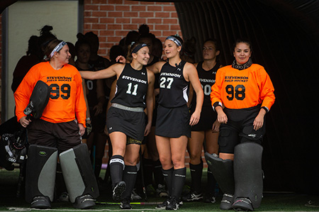 Stevenson field hockey falls 2-1 to Alvernia on Saturday evening at Mustang Stadium in Owings Mills.