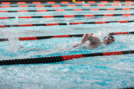 Stevenson swim hosted Hood in the first meet of the season.