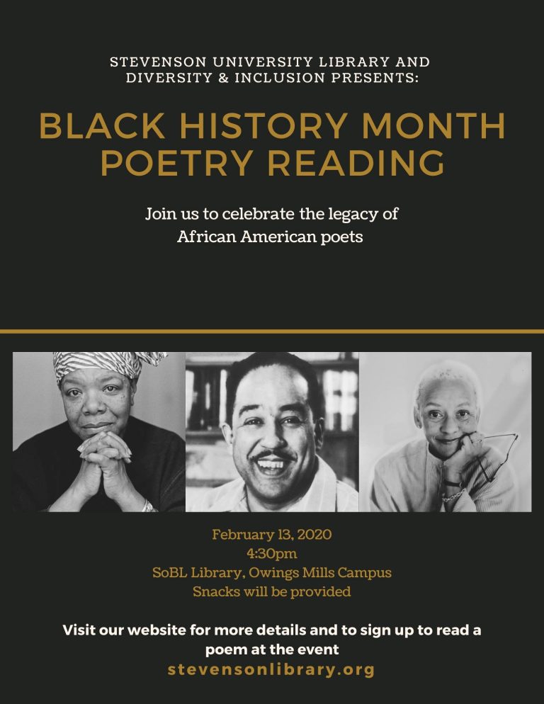 Poetry event planned for black history month | Stevenson Villager