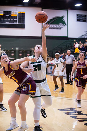 Stevenson womens basketball loses 49-58 to Alvernia on Wednesday night at Owings Mills gymnasium.