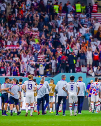 Moments after losing to the Netherlands in the knockout stages of the World Cup