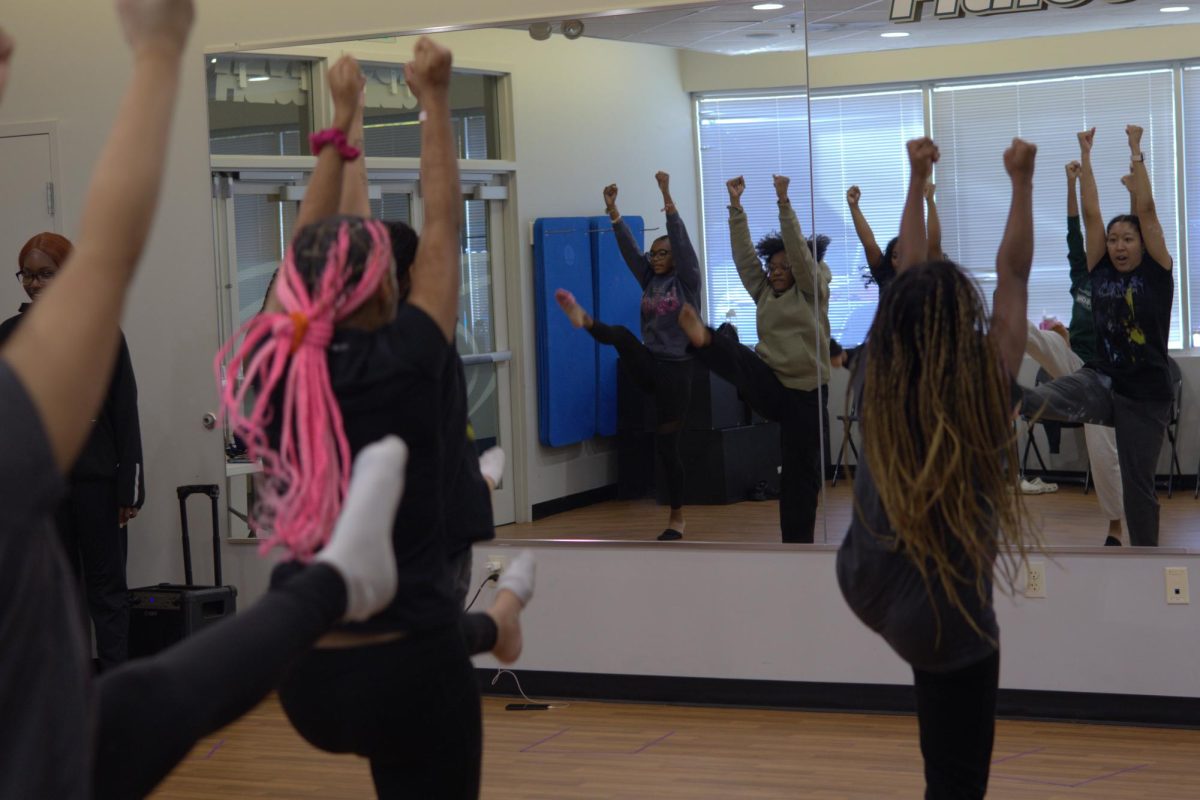 The Stangettes practice their routine and learn the choreography.