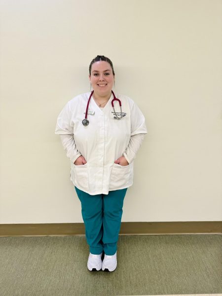 Sarah Diamond is placed at Greater Baltimore Medical Center's medical-surgical unit for her clinical rotations this semester.