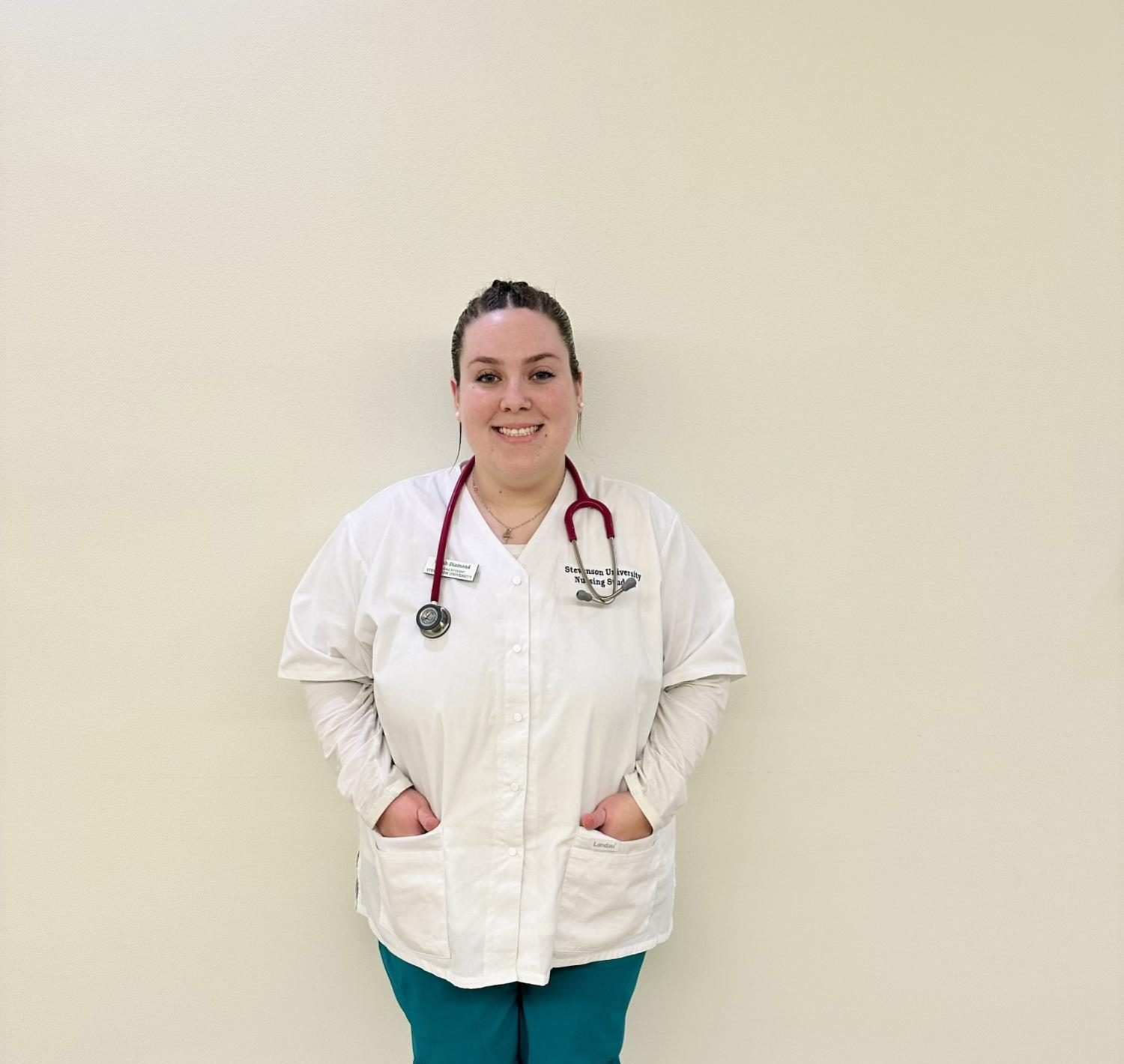 Sarah Diamond is placed at Greater Baltimore Medical Center's medical-surgical unit for her clinical rotations this semester.
