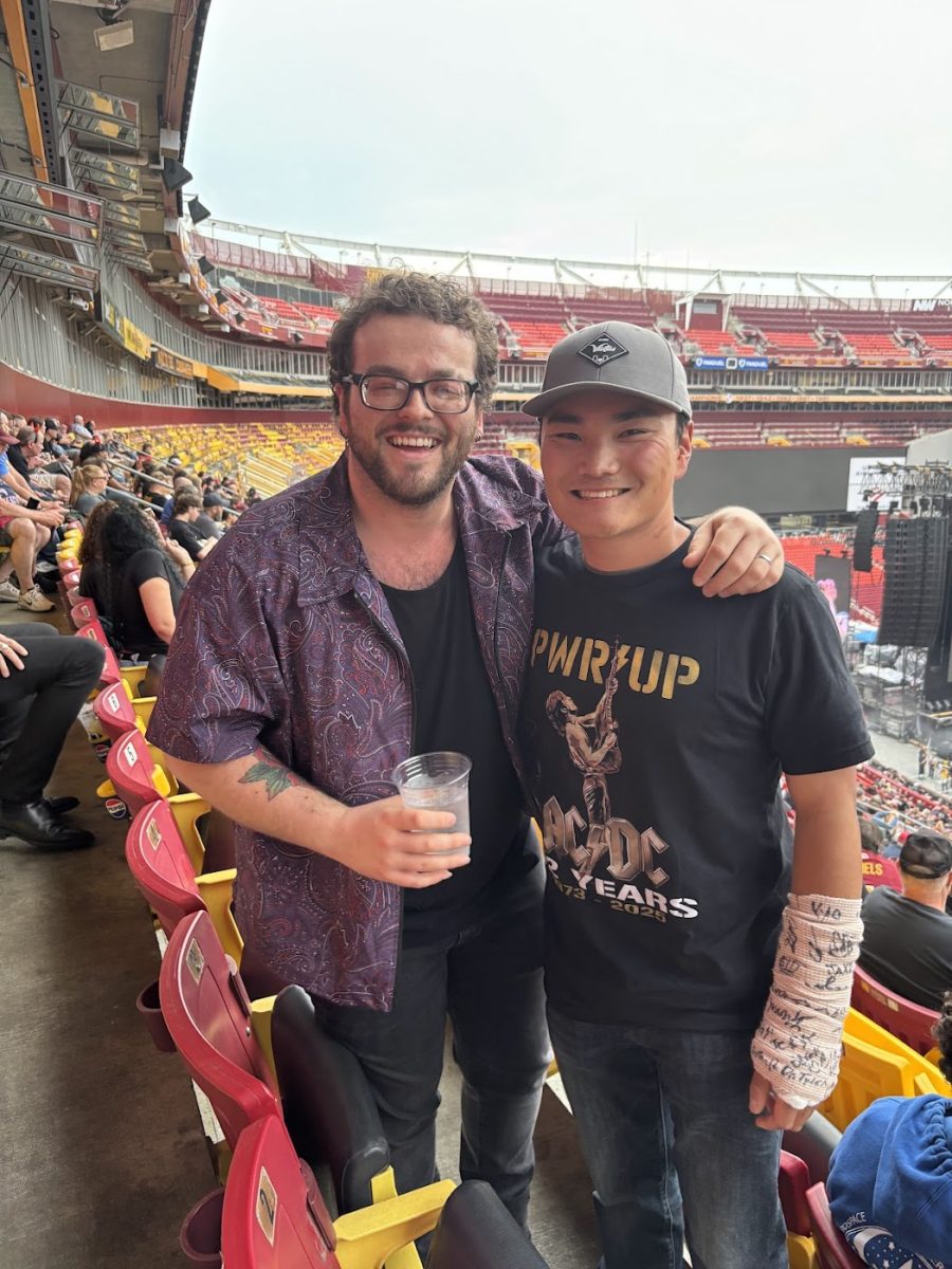 Howard County guitarist Garrett Mabe (left) and myself dreamed of an AC/DC concert for a long time.